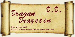 Dragan Dražetin vizit kartica